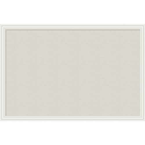 U Brands Cork Linen Bulletin Board, 30 x 20 Inches, White Wood Frame (2074U00-01) UBR2074U0001