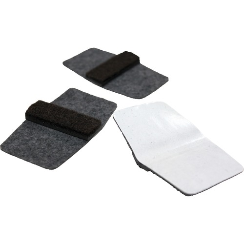 Lorell Floor Savers, Wraparound, 1-7/8"x3-1/8", 100/BG, Gray