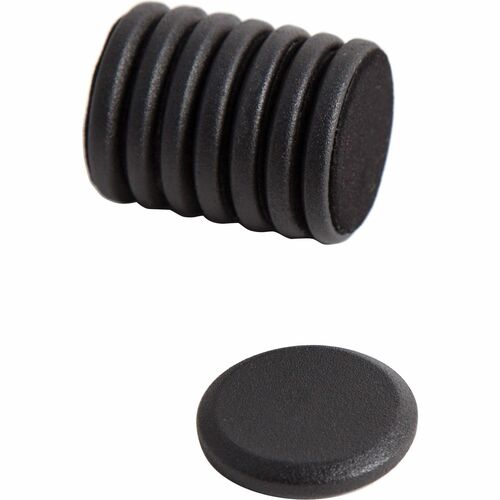 U Brands Magnet, Rare Earth, 1-1/4"Wx1-1/4"Lx1/5"H, 8/PK, Black