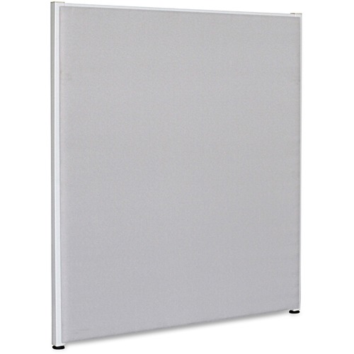 Lorell Fabric Panel, w/Adjustable Glides, 36"x48", Gray