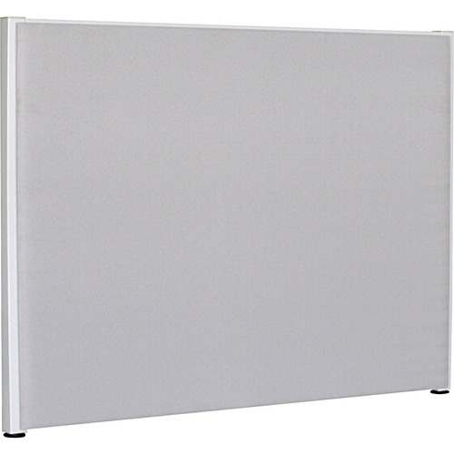 Lorell Fabric Panel, w/Adjustable Glides, 72"x48", Gray