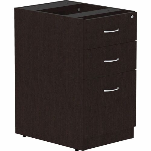 Lorell Pedestal, Laminate, Fixed, B/B/F, 16"x22"x28-1/4", EPO