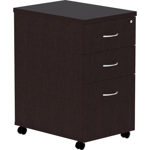 Lorell Pedestal, Laminate, Mobile, B/B/F, 16"x22"x28-1/4", EPO