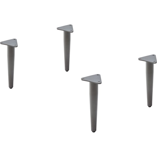 Lorell Sectional Base,Single,Metal,4-1/2"x9-3/4"x1-1/2",4/ST,GY