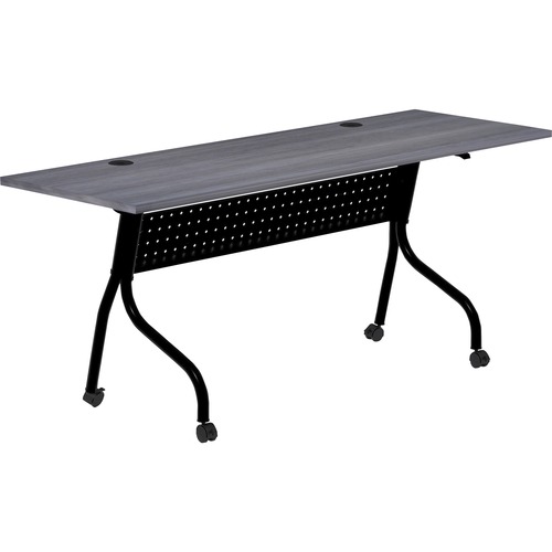 Lorell Training Table, 72"x23-3/5"x29-1/2", Charcoal/Black