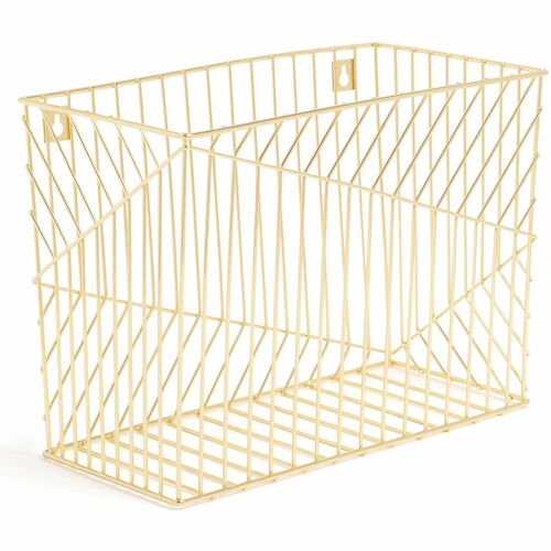 U Brands Hanging File Basket, Bent Wire, 9-1/2"Wx12-2/5"Lx6-4/5"H, GD