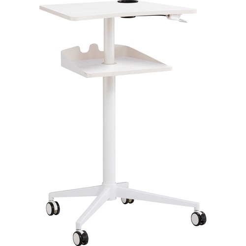 Safco Mobile Workstation, 2-shelf, 25-1/4"x19-3/4"x47-3/4", WE