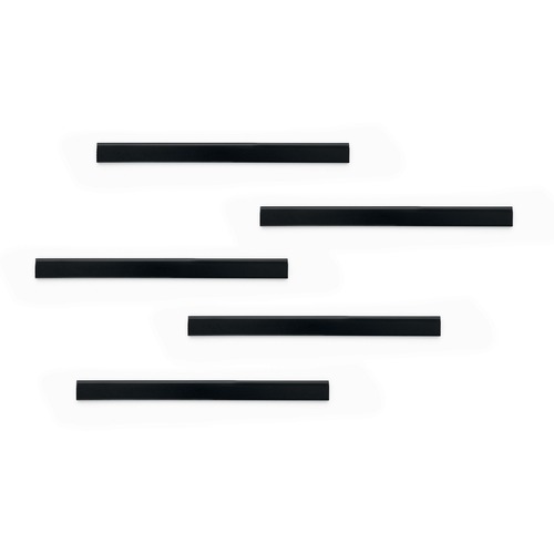 Durable Office Products Rail, Magstrip, 8-1/4"Wx5/8"H, 10/PK, Black