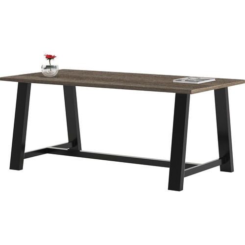 KFI Seating Table, Midtown, 36"Wx72"Lx30"H, Teak