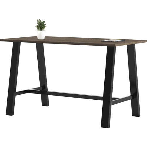 KFI Seating Table, Midtown, 36"Wx72"Lx41"H, Teak