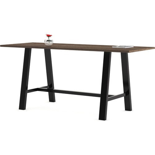 KFI Seating Table, Midtown, 36"Wx96"Lx41"H, Teak