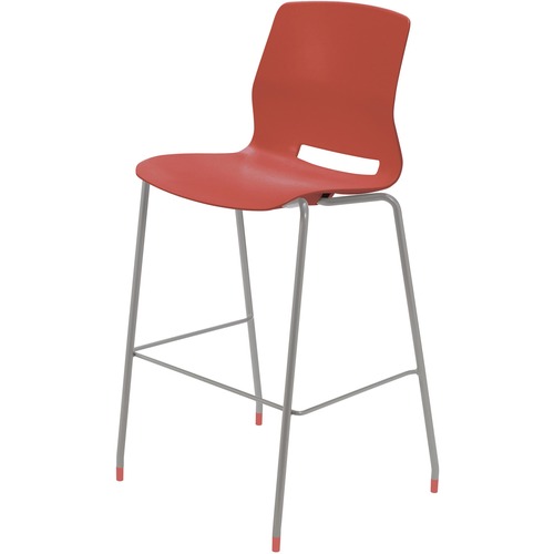 KFI Seating Stool, 1-piece Poly Shell, 25"x20-1/2"x31-7/10", CLY