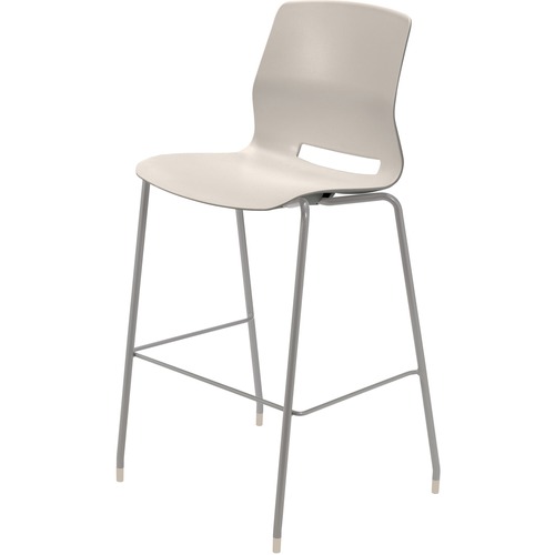 KFI Seating Stool, 1-piece Poly Shell, 25"x20-1/2"x31-7/10", LBGE