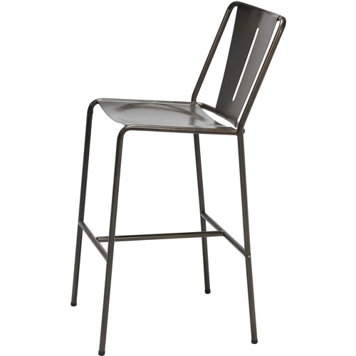 KFI Seating Barstool, Indoor, 18"Wx23"Lx42"H, Steel Gray