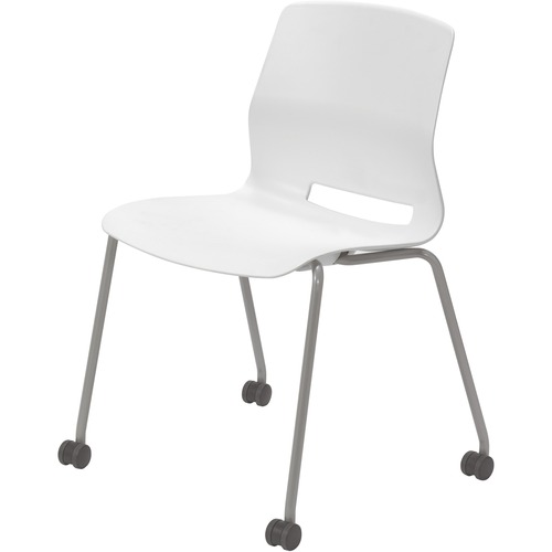 KFI Seating Chair, Armless, 4-leg, Casters, 22"x19-7/10"x31-7/10", WE