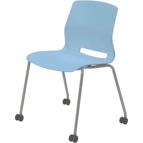 KFI Seating Chair, Armless, 4-leg, Casters, 22"x19-7/10"x31-7/10", SBE