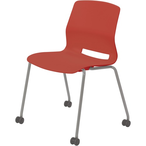 KFI Seating Chair, Armless, 4-leg, Casters, 22"x19-7/10"x31-7/10", CLY