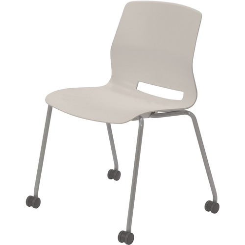 KFI Seating Chair,Armless,4-leg,Casters,22"x19-7/10"x31-7/10",Moonbeam