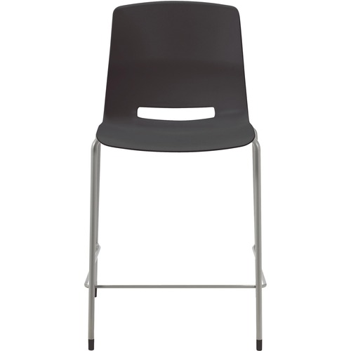 KFI Seating Stool, 1-piece Poly Shell, 20-1/2"x20-1/2"x39", BK