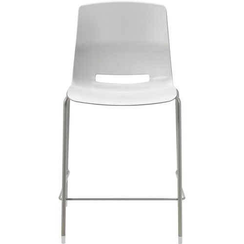 KFI Seating Stool, 1-piece Poly Shell, 20-1/2"x20-1/2"x39", LGY
