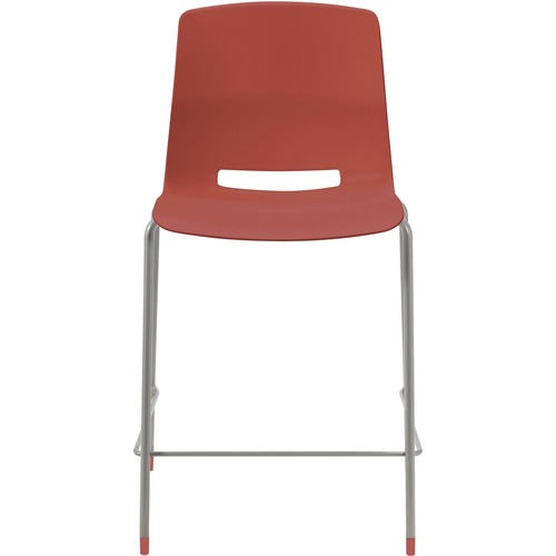 KFI Seating Stool, 1-piece Poly Shell, 20-1/2"x20-1/2"x39", CLY