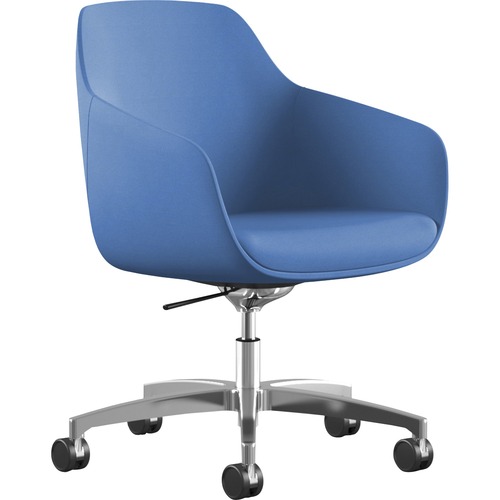 9to5 Seating Lounge Chair,Tilt,25"x25"x33"-37-1/2",BE Fabric/SR Base