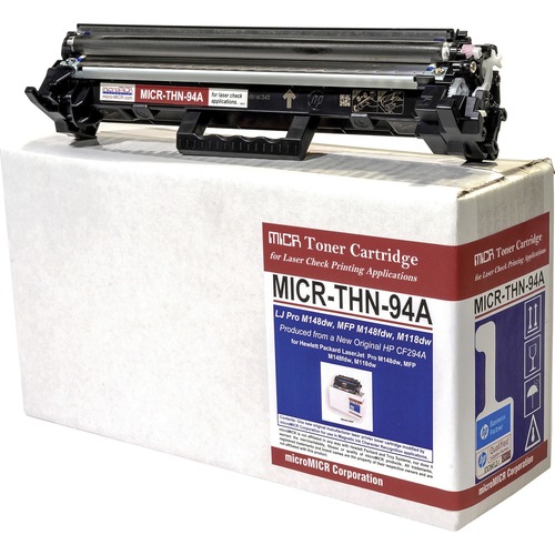 MicroMICR CORP MICR Toner Cartridge, r/ HP CF294A, 1200 Yield, BK