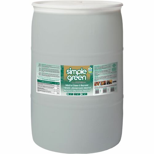 Simple Green Cleaner and Degreaser, 55 Gal, 23-1/5"Wx23-1/5"Lx35"H, Green