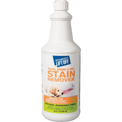 Motsenbocker Advanced Stain Remover, Pet/Drink/Food, Multi-surface, 32 oz, White