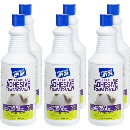 Motsenbocker Advanced Adhesive Remover, f/Tape/Labels, Low-VOC, 32 oz, 6/CT, WE
