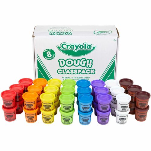 Crayola Modeling Dough, Classpack, 144 oz, 48/BX, Assorted