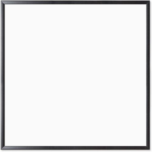 U Brands Dry-erase Board, Magnetic, Steel, 36"x36", BK/WE