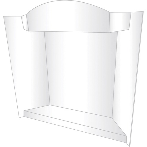 Geographics Display Board, 3D, 48"Wx2/5"Lx39"H, 12/CT, White