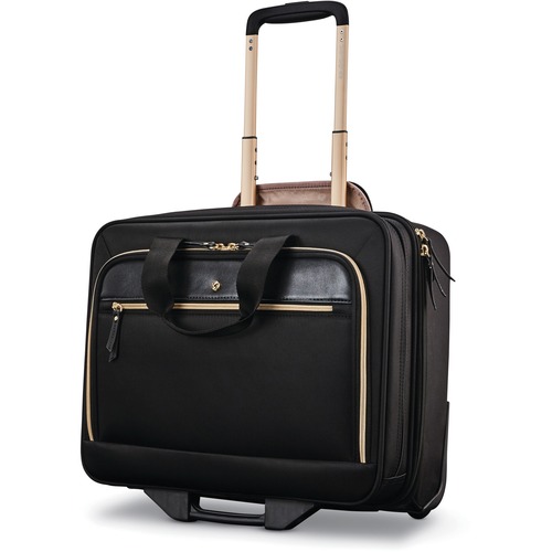 Samsonite Mobile Office, Wheeled, 8"Wx17"Lx15-3/10"H, Black