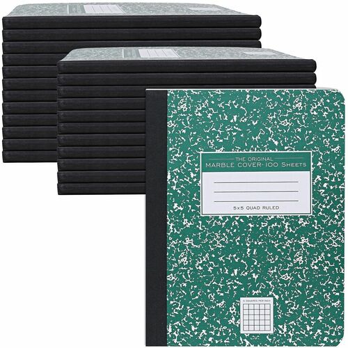 Roaring Spring Paper Products Composition Book,5x5-Rld,100-Sht,7-1/2"x9-3/4",24/CT,GN
