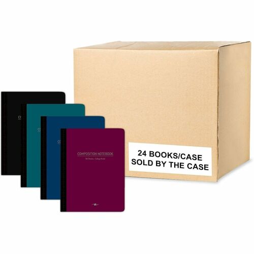 Roaring Spring Paper Products Comp Book,Poly,College-Rld,7-1/2"x9-3/4",24/CT,AST