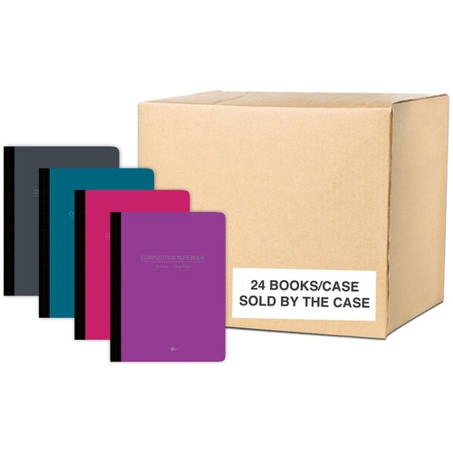 Roaring Spring Paper Products Comp Book,Poly,College-Rld,7-1/2"x9-3/4",24/CT,AST Fashion