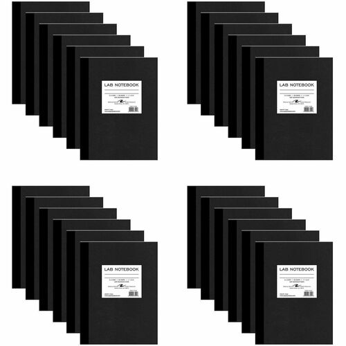 Roaring Spring Paper Products Lab Notebook,5"x5"Ruled,60 WE Shts,8-12"x11",24/CT,BK