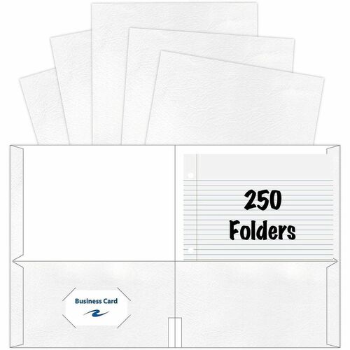 Roaring Spring Paper Products Folders,w/2 Pockets,Embossed,9-1/2"x11-3/4",25/BX,10/CT,WE