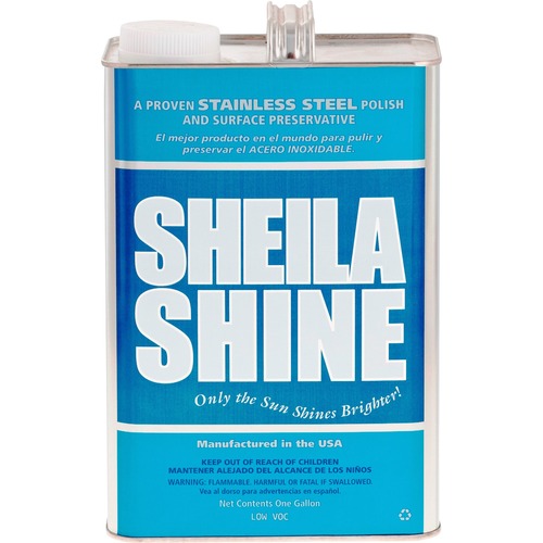 Sheila Shine Inc. Cleaner/Polish, 1 Gallon, 4/CT, Blue/White