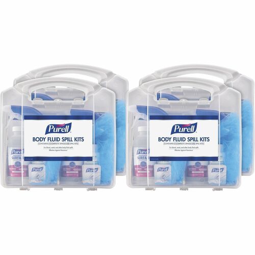 Gojo Spill Kit,f/Body Fluids,w/User Protection,2 Uses,8/CT
