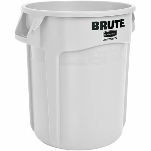 Rubbermaid Commercial Products Brute Round Container, 10Gal, 15.6"Diax17.3"H", 6/CT, WE