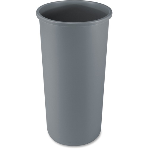 Rubbermaid Commercial Products Container, Round, 22 Gallon,15-3/4"x30-1/8", 4/CT, Gray