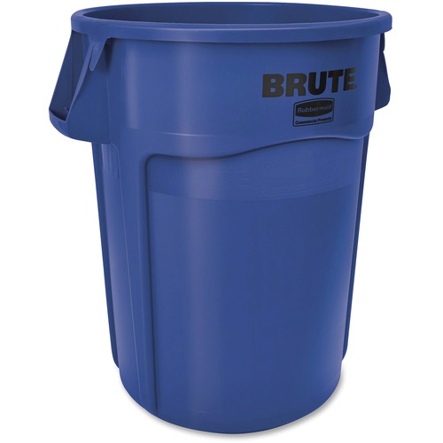 Rubbermaid Commercial Products Waste Container, Brute, w/Handles, 44 Gallon, 4/CT, Blue