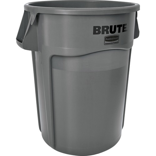 Rubbermaid Commercial Products Waste Container, Brute, w/Handles, 44 Gallon, 4/CT, Gray