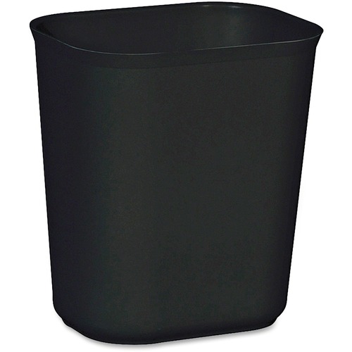 Rubbermaid Commercial Products Wastebasket,Fire-resist,14Qt,8-1/4"x11-1/8"x12-1/4",6/CT,BK
