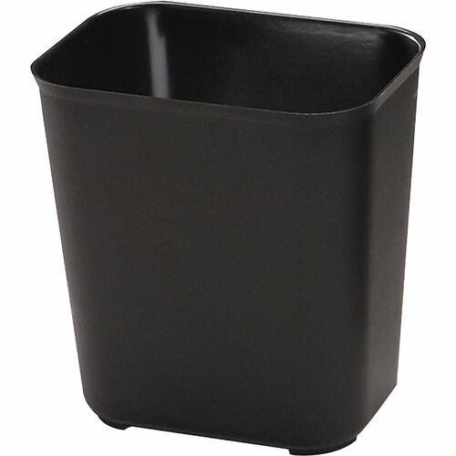 Rubbermaid Commercial Products Wastebasket,Fire-Resist,28Qt,14-1/2"x10-1/2"x15-1/2",6/CT,BK