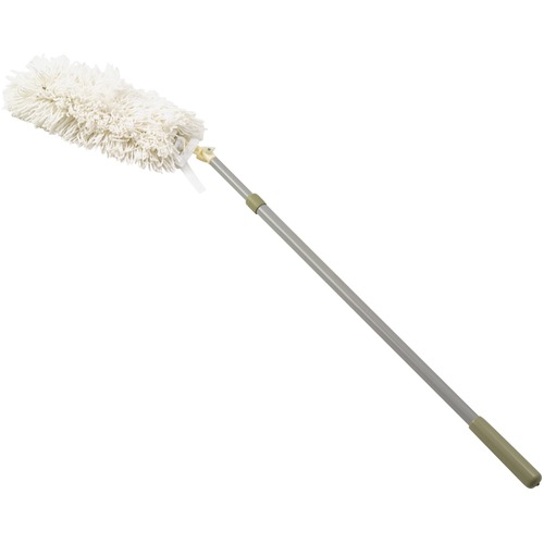 Rubbermaid Commercial Products Overhead Dusting Tool, Angled Head, 51"L Handle, 12/CT, GY