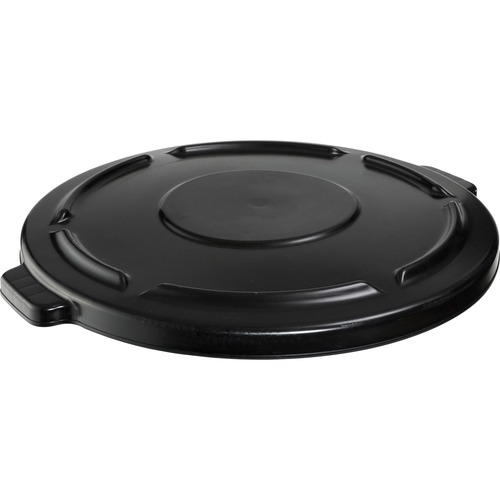 Rubbermaid Commercial Products Lid, f/44 Gallon Brute Container, Self-Draining, 4/CT, Black