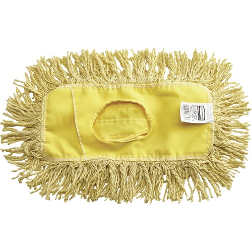 Rubbermaid Commercial Products Dust Mophead, Trapper, 24"x5", 12/CT, Yellow